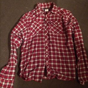 Men’s wrangler long sleeve button down